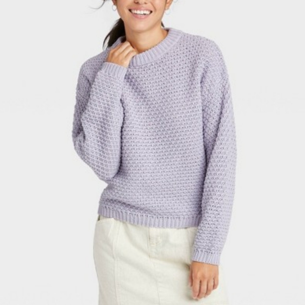 Women's Lavender Knit Sweater